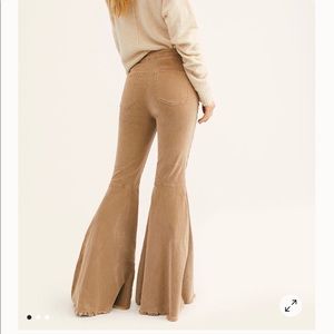 NWT FREE PEOPLE RUSSET ACORN FLARE PANTS